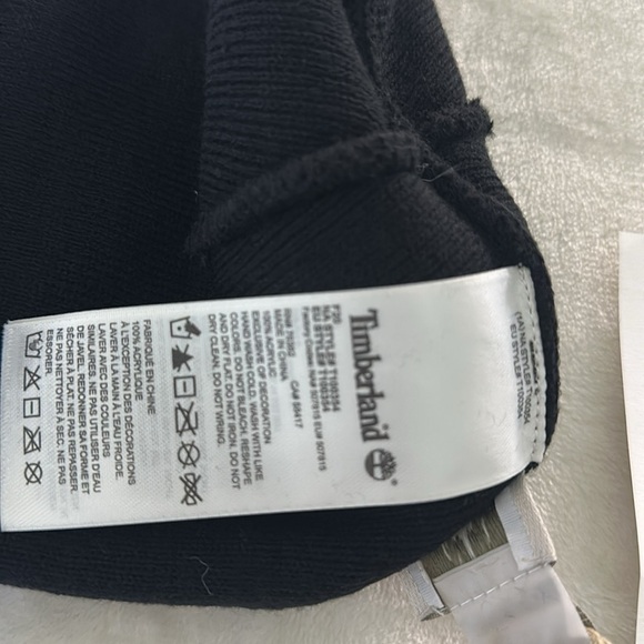 Timberland Jet Black Knit Beanie - Picture 4 of 4